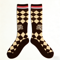 Chaussettes de football athlétiques standard en tricot chaud avec amorti en terry intégral pour jeunes joueurs de lycée et activités sportives de plein air au printemps