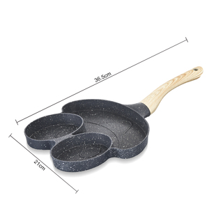 Poêle à griller RAF R.2550 19CM en aluminium à trois sections, surface noire mouchetée, poignée effet bois, pour cuisson au gaz <span class=keywords><strong>et</strong></span> à <span class=keywords><strong>induction</strong></span> - Product Image 6