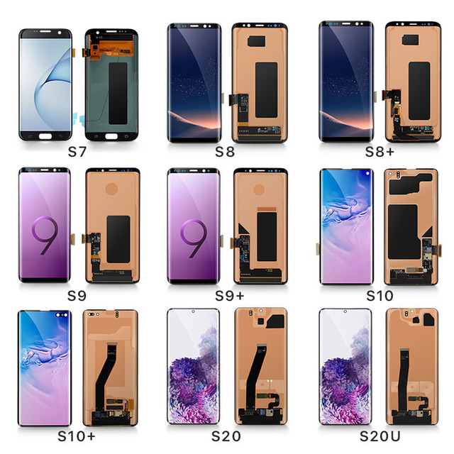 Original Super AMOLED LCD for Samsung Galaxy S10 G973 G973F LCD S10 Plus G975 G975F LCD Display Touch Screen Digitizer Assembly