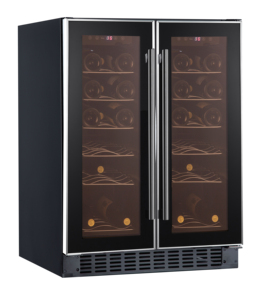 Per Candor 36 bottiglie di vino <span class=keywords><strong>frigo</strong></span> in acciaio inox compressore doppia porta cantina/mobili Installation-JC-116A2EQ da incasso - Product Image 3
