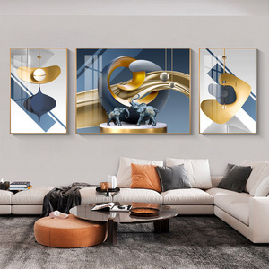 Huamiao Hot Bán Nhà Văn Phòng Trang Trí Nội Thất Sang Trọng Hiện Đại Áp phích In Hình Ảnh Trừu Tượng Tường Nghệ Thuật Pha Lê Sứ Sơn - Product Image 3