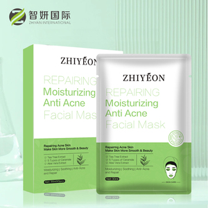 Nhãn Hiệu Riêng Chăm Sóc Da Thảo Dược Bông Mặt Nạ Du Lịch Kích Thước Màu Xanh Lá Cây Trà Chống-Điều Trị Mụn Trứng Cá Mụn Trứng Cá Đánh Dấu Tấm Trên Khuôn Mặt - Product Image 5