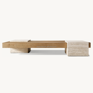 Table basse rectangulaire Bardi de style néoclassique suédois du 19e siècle, fabrication OEM Sassanid - Product Image 1