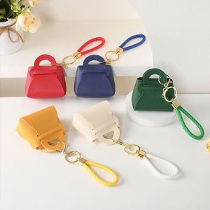 Multi-Purpose Keychain Coin Purse Cute Wallet Key Chain PU Leather Anti-Loss Small <b>Bag</b> Keyring for Earphone Earring Ring - Product Image 6