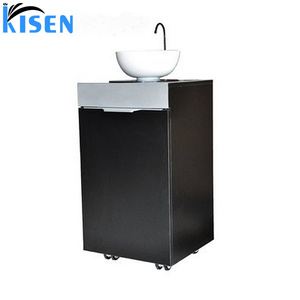 Tiada paip hitam putih kisen salun mangkuk syampu mudah alih elektrik sinki besen basuh tangan dengan Haba Dan roda tangki Air - Product Image 6