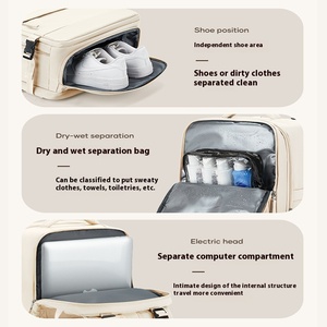 Unisex Cross-Border Casual Backpack Large Capacity Fashionable Oxford Material Zipper Waterproof Business Travel Cosmetics <b>Bag</b> - Product Image 3