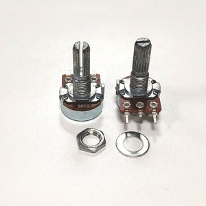 Potentiomètre rotatif et potentiomètre à axe plat à 3 broches WH148 10kb 50kb pour la vente en gros aux fabricants - Product Image 1