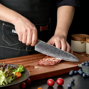 ODM OEM 12 pezzi Super affilato manico giapponese damasco acciaio VG10 cucina Chef <span class=keywords><strong>Set</strong></span> di <span class=keywords><strong>coltelli</strong></span> - Product Image 3