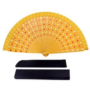 Retro hechos a mano ventilador de madera a mano ventilador-punto de la onda español ventilador de mano para bailar y regalo - Product Image 2