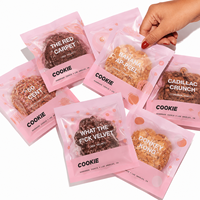 Sacs d'emballage alimentaire personnalisés avec logo imprimé, qualité boulangerie, en gros, sachets transparents en plastique laminé thermoscellables pour biscuits, pain et gâteaux