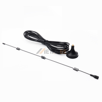 Antenne magnétique SMA femelle verte avec câble RG58 de 3 m, 1090 MHz, 6 dBi, base magnétique ADS-B