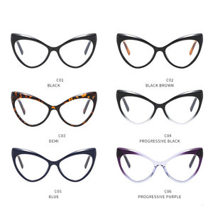 2025 thời trang cá tính mèo mắt hợp thời trang thanh lịch kính chống ánh sáng màu xanh kính photochromic rõ ràng ống kính kính phụ nữ Eyewear - Product Image 5