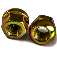 SGCNYUSD Approvisionnement direct usine Écrou de roue à extrémité ouverte M141.5 Hexagone 22mm Finition brillante 21mm Écrou de roue de voiture SR14 Remplacement modifié