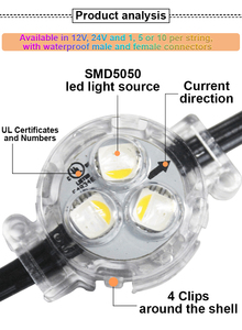 Gouly Nhà Máy Tùy Chỉnh Điều Khiển Từ Xa LED Đèn Giáng Sinh 2904 Giáng Sinh Trang Trí Sân Với Đèn LED Hot Bán - Product Image 5