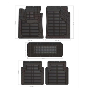 고급 3D 방수 PVC 범용 4피스 자동차 매트 세트, 차량 내부 장식용 바닥 매트 (모든 차량용) - Product Image 3