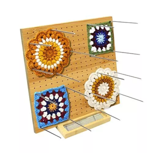 Nhà Máy Cung Cấp Chặn Hội Đồng Quản Trị Cho Đan Móc, Nhỏ Thủ Công Tre Crochet Phụ Kiện Chặn Cho Granny Hình Vuông - Product Image 6