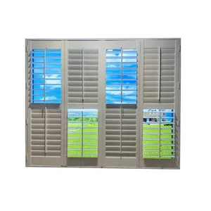 Customized PVC Plantation Shutter Louvre Shutter Design For Ventilation And Privacy With High Quality
