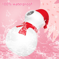 Weihnachten Weihnachts mütze Schneemann G-Punkt Orgasmus Klitoris Brustwarze Stimulieren Massage gerät Vibratoren BH Saugen Vibrator für Frauen Spielzeug