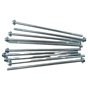 สลักเกลียวยาว M6*180 มาตรฐาน GB5789 ชุบสังกะสี เหล็กกล้าคาร์บอน หัวหกเหลี่ยม สำหรับยึดมอเตอร์ อะไหล่เครื่องยนต์เบนซิน ดีเซล ป้องกันสนิม - Product Image 3