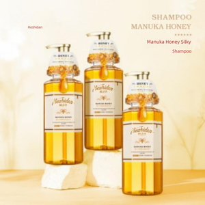 Shampoo au miel de Manuka biologique, contrôle du sébum, volumisant, antipelliculaire, soin des cheveux, cuir chevelu gras, pointes sèches, sans sulfate, soyeux et lisse - Product Image 3