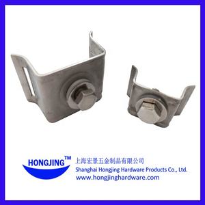 Soporte de pierna acampanada Soporte de poste de perno único de acero inoxidable Soporte de montaje de señal - Product Image 6