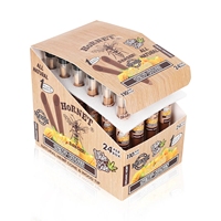 Cônes Warpper de chanvre personnalisables Honeypuff 110mm avec buse en bois quinze saveurs de fruits pour fumeurs accessoires chaîne de chanvre