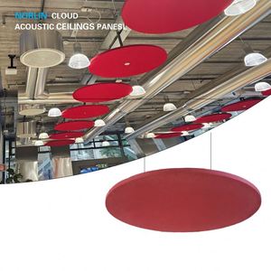 Pannelli Acustici Fonoassorbenti Leggeri 1200x1200 a Sospensione per Decorazione Ospedaliera e Isolamento Acustico - Product Image 1