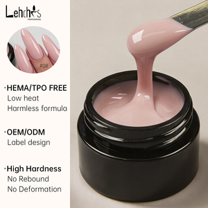Lehchis Gel durcissant UV/LED rose 15ml sans <span class=keywords><strong>HEMA</strong></span> ni TPO, auto-nivelant, pour extension d'ongles, avec logo personnalisable, fournitures pour ongles - Product Image 4