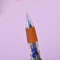 Vente en gros de mini stylos à bille de style animal à quatre couleurs Marqueur de journal multicolore de grande valeur 0.7mm pour les étudiants Thanksgiving