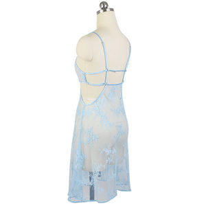 Vestido <span class=keywords><strong>de</strong></span> noche <span class=keywords><strong>de</strong></span> encaje Floral Hollow Out Slip Nuevo diseño Lencería transparente sexy para mujeres adultas <span class=keywords><strong>Ropa</strong></span> <span class=keywords><strong>interior</strong></span> para niñas - Product Image 5