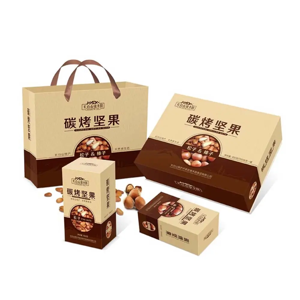 Custom Nut Mila Date gift box Chocolate packaging candied date dried fruit nut nut carton dry fruit box