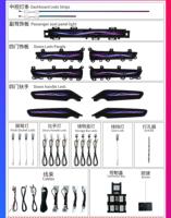 Luz Ambiental para Auto Honda Civic/Integra 2022-2025, Tamaño OEM, Kit de Iluminación Dinámica Arcoíris para Asiento del Pasajero, 20 LED, Aplicación Móvil
