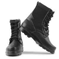 DJ07 Prix Direct Usine – Bottes Tactiques Adulte Noires, Extérieures, Sport, Entraînement – Chaussures Décontractées à Lacets, Antidérapantes et Respirantes
