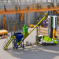 Équipement de transport pneumatique personnalisable, système de chargement de ciment en vrac pour l'alimentation des silos à ciment, usine de manutention de matériaux en poudre
