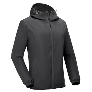 Men's Lightweight Full Zip Windproof Hooded <b>Windbreaker</b> Jacket for Sports and <b>Camping</b> OEM Service Available - Product Image 2