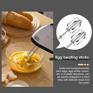 Batidora de huevos eléctrica de mano, mini batidora automática de 7 velocidades para claras de huevo y crema con enchufe europeo/estadounidense, herramienta de cocina para el hogar - Product Image 6