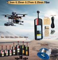 En stock: Bobina de fibra óptica desnuda G657A2 monomodo 0.2mm 0.25mm 0.27mm FPV, cable de fibra óptica tipo barril de 50.4km