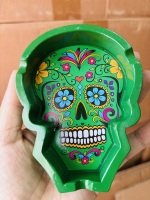 Offre Spéciale décoration de la maison fumer accessoires cigare tabac cendrier Portable mignon jamaïque Style résine cendrier