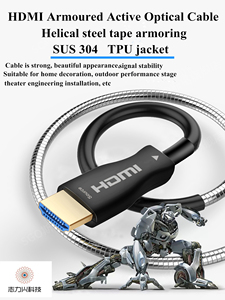 Cáp sợi HDMI bọc thép 4k 8K cbzlx siêu giáp AOC hoạt động 10m 15m 20m 100m cáp quang bọc thép - Product Image 6