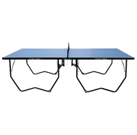 Table de tennis de table mobile d'intérieur avec pieds pliables