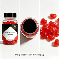 SYC BIO Gummies sans sucre à base de fibres végétales pour la gestion du poids et le soutien du sommeil, 60 unités, Complément alimentaire