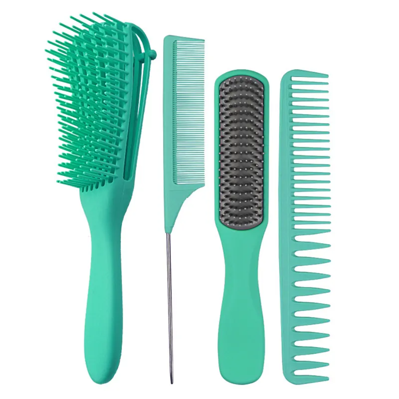 Khuyến Mại Chuyên Nghiệp Salon Làm Tóc Barber Hair Stylists Công Cụ 10 Cái Chống Tĩnh Điện Đen Nhựa Tùy Chỉnh Comb Set