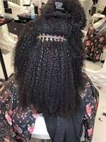 Divaswigs 4A 4B 3C Afro Kinky Curly Raw Cambodian Hair Micro Link I-Tip Keratin 100% Virgin Remy Hair Extensions