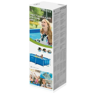<span class=keywords><strong>INTEX</strong></span> 28271 2.6M X 1.6M X 0.65M dikdörtgen çerçeve havuzu büyük METAL çerçeve arka bahçesinde yüzme havuzu - Product Image 5