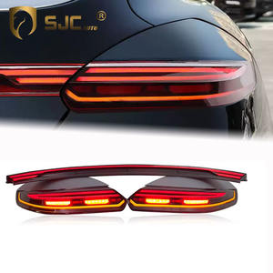 SJC อะไหล่รถยนต์สำหรับ <span class=keywords><strong>Porsche</strong></span> <span class=keywords><strong>Panamera</strong></span> ไฟเบรกหลัง970.2 970.1ไฟท้าย LED 2016 2010พร้อมแถบไฟกลาง - Product Image 1