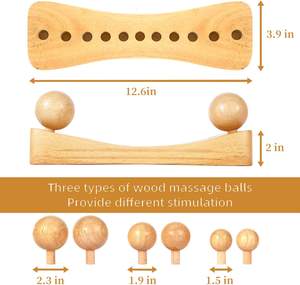 Psoas-masajeador <span class=keywords><strong>de</strong></span> punto <span class=keywords><strong>de</strong></span> disparo, herramienta <span class=keywords><strong>de</strong></span> masaje <span class=keywords><strong>de</strong></span> terapia <span class=keywords><strong>de</strong></span> madera, ajustable, con 6 bolas diferentes - Product Image 5