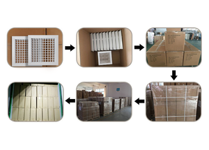 Hvac אקולוגי עץ אוורור מותאם אישית פחות עיבוי דפלציה כפולה סורג אוויר מרובע מפזר לאוורור אוורור - Product Image 6