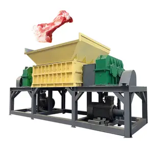 Double shafts shredders Animal Cow Sheep Chicken Fish Bone Meat Crusher Machine