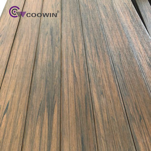 איכות גבוהה בסגנון אירופאי חיצונית wpc <span class=keywords><strong>decking</strong></span> טכנולוגיה חדשה עץ פלסטיק מרוכב הרצפה מוברש פני השטח עמיד למים - Product Image 4