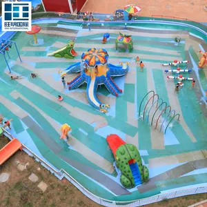 Resort Hotel Water Play Equipment Fiberglass Water Slide for Kids with Good Rate